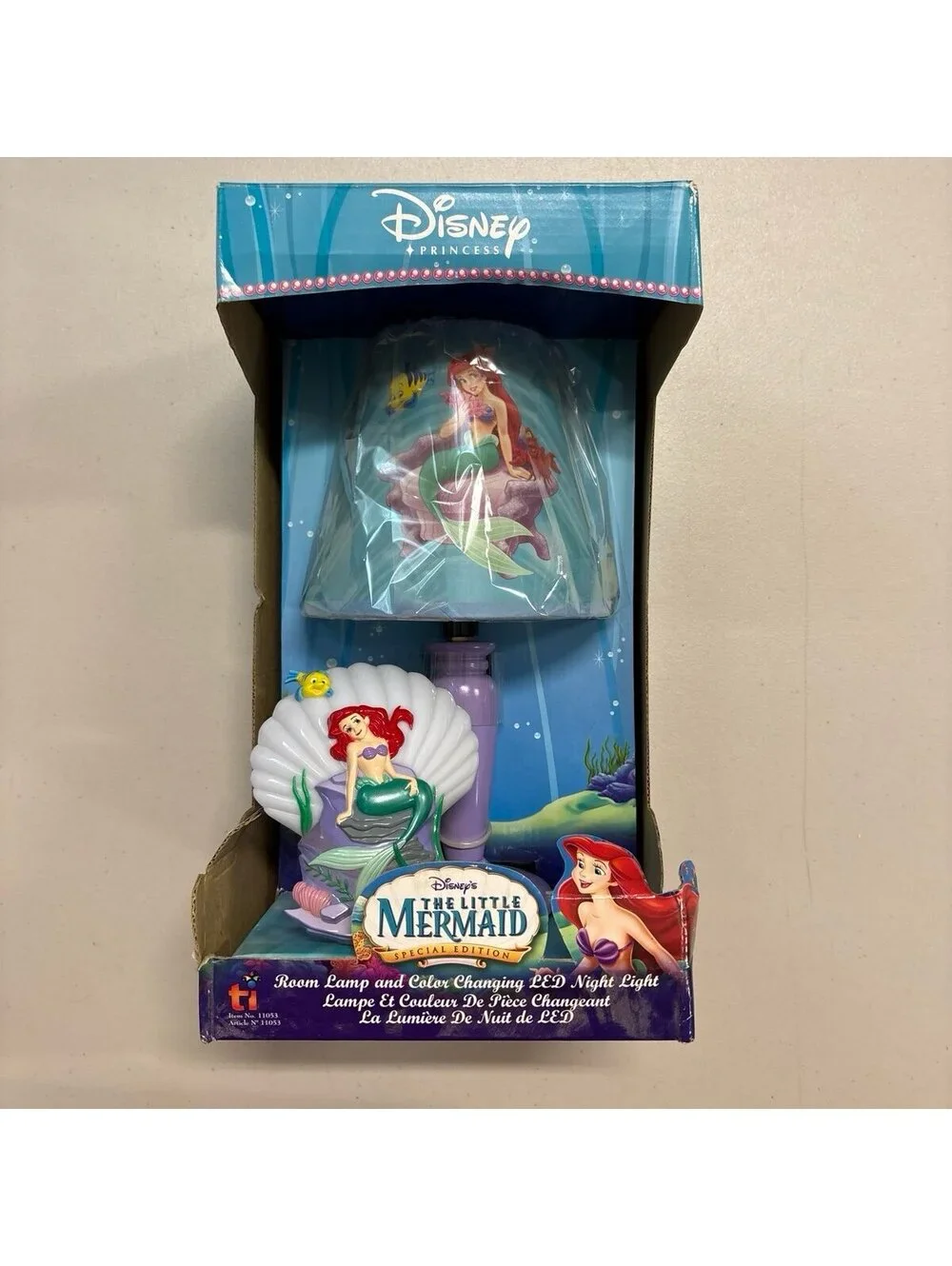 Disney Little Mermaid Special Edition Room Lamp Color Changing LED Y2K NIB